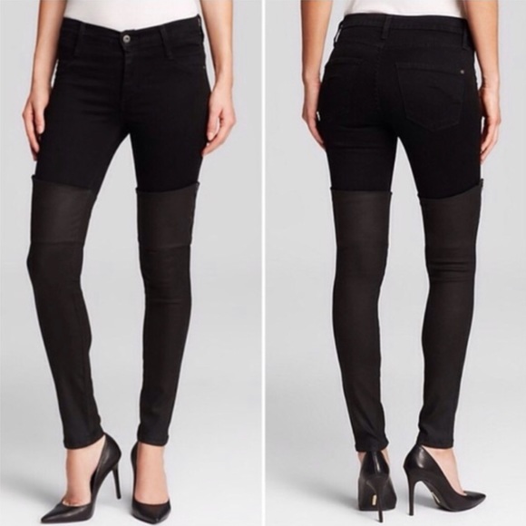 James Jean Dee Dee BNWT zip leather side leg Hot Jean! - Picture 8 of 10